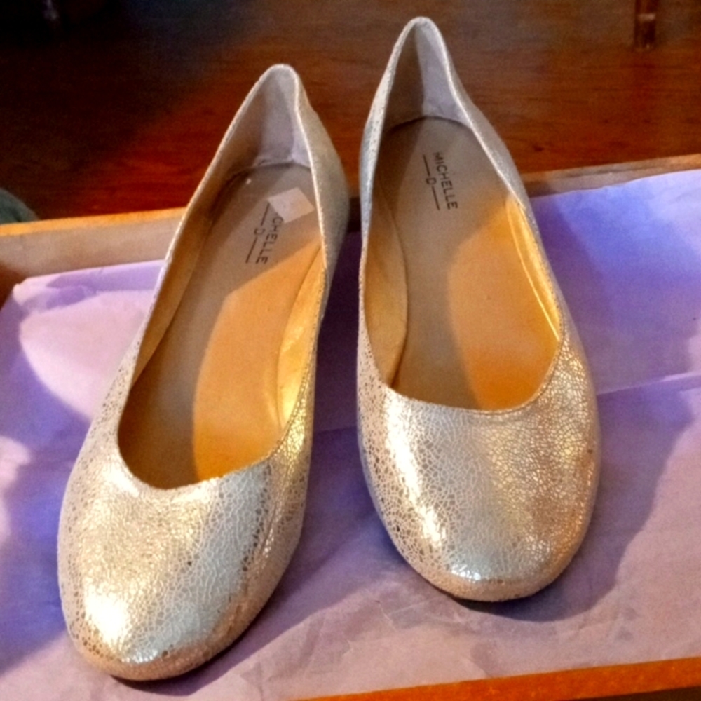 Michele Women's Gold Flats